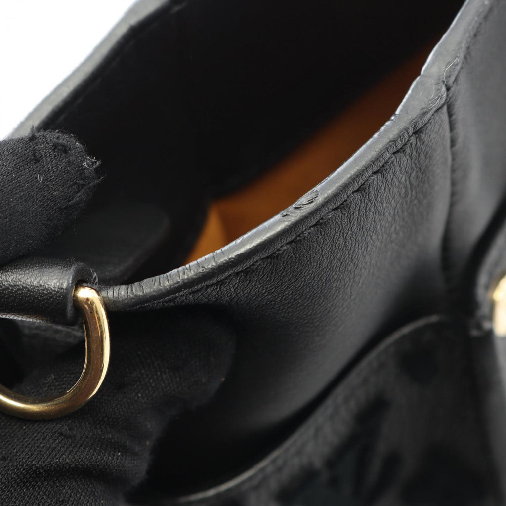 Louis Vuitton Black Leather Handbag