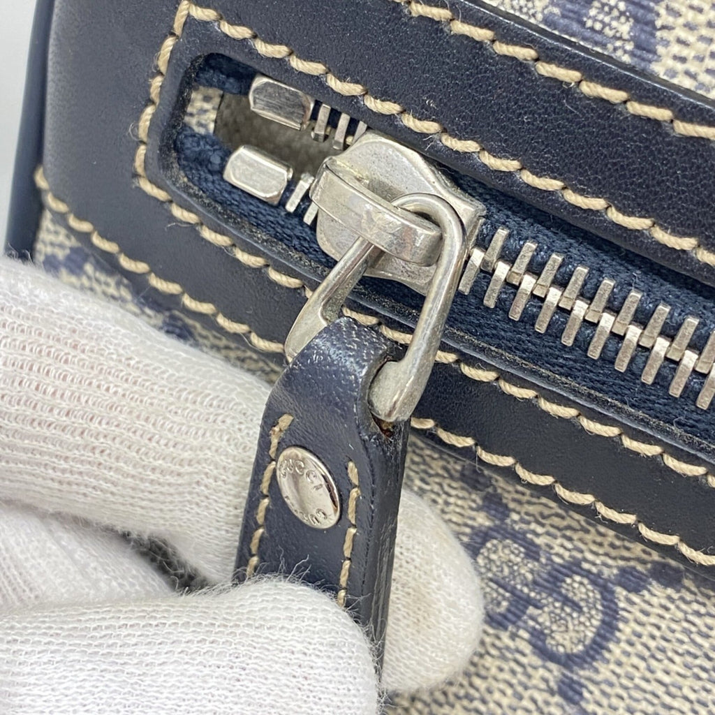 Gucci Navy Pvc Shoulder Bag (Pre-Owned)