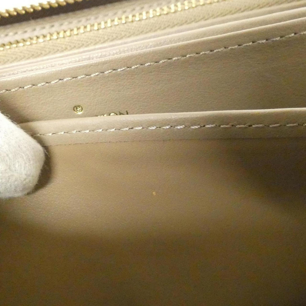 Louis Vuitton Taupe Leather Wallet