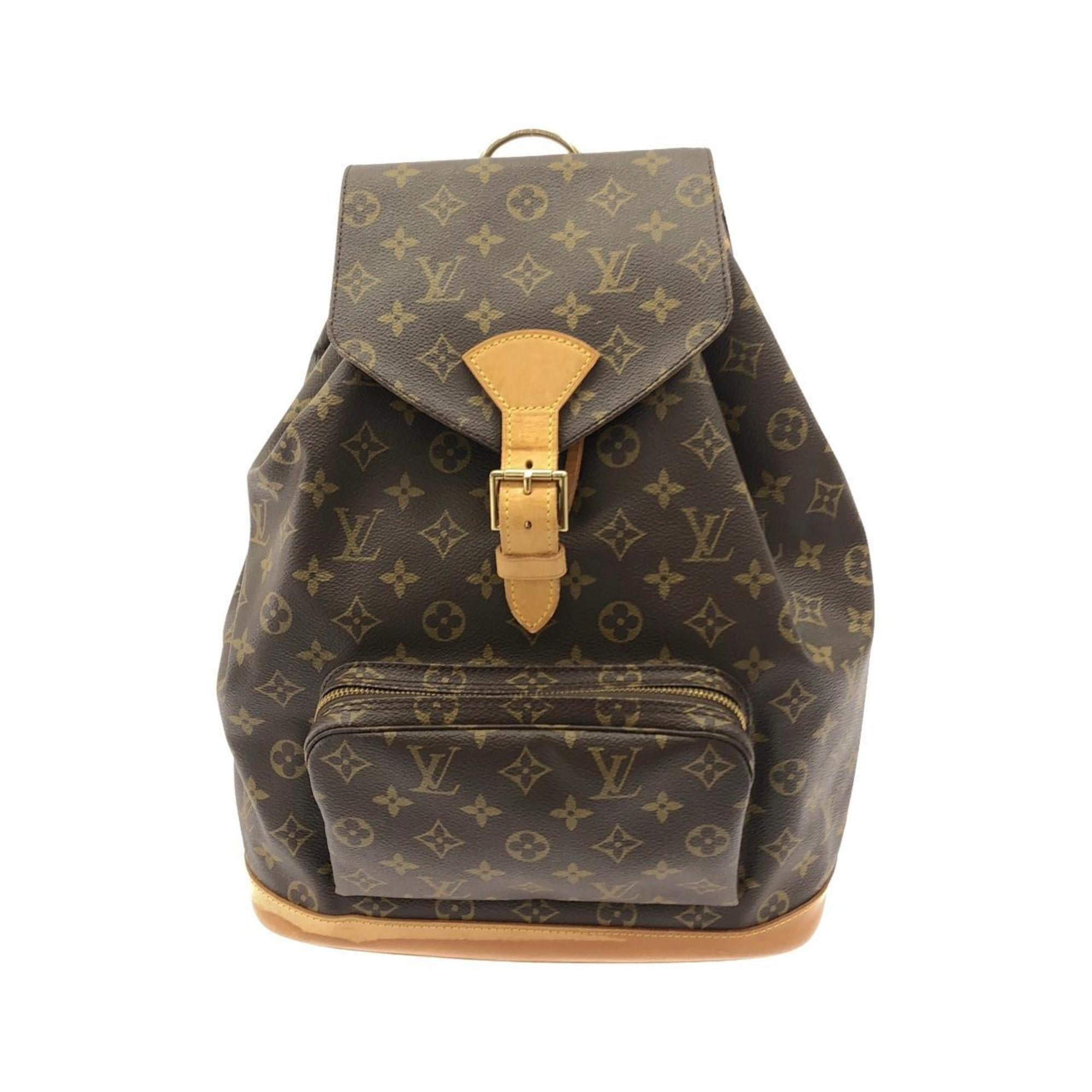 Louis Vuitton Marron Coated Canvas Backpack