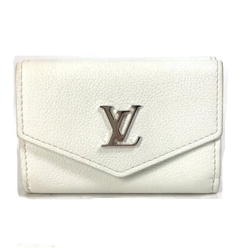 Louis Vuitton White Leather Wallet (Tri-Fold)