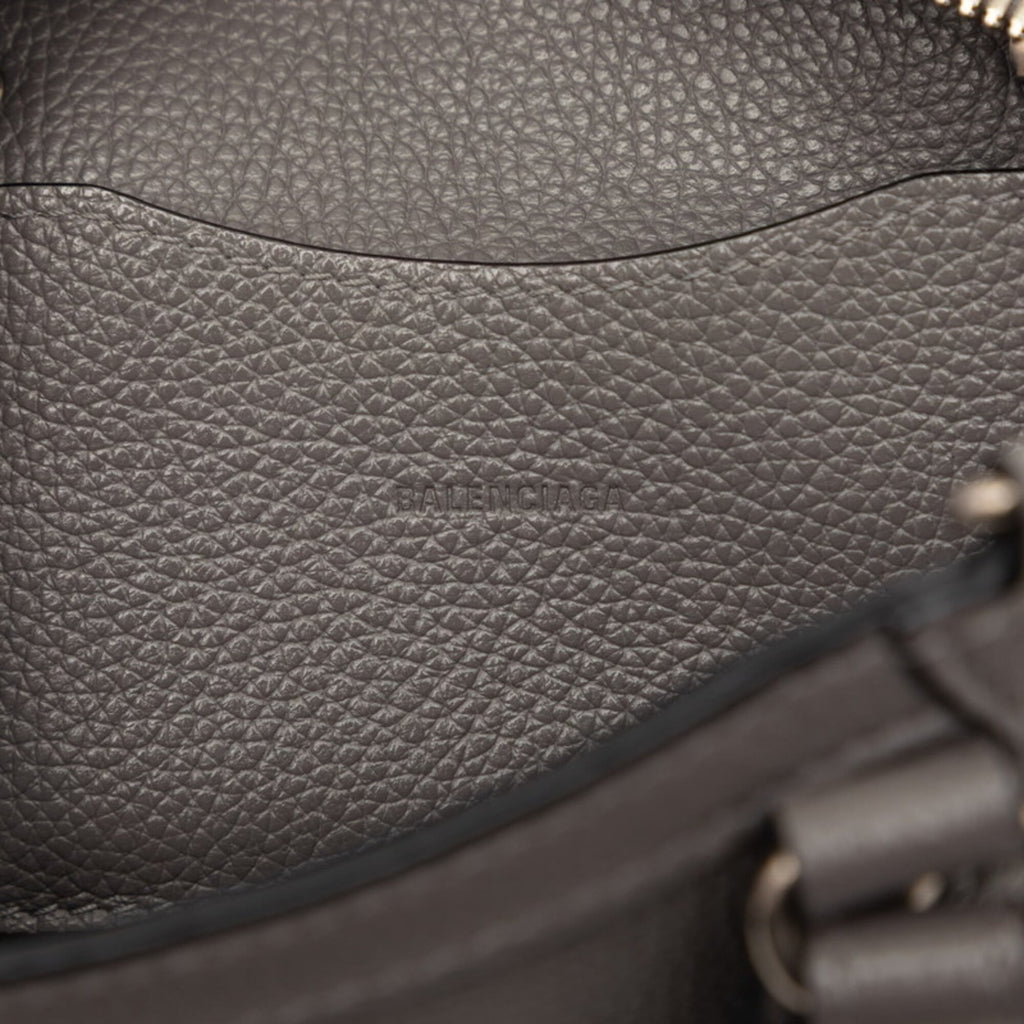 Balenciaga Gray Leather Handbag Shoulder