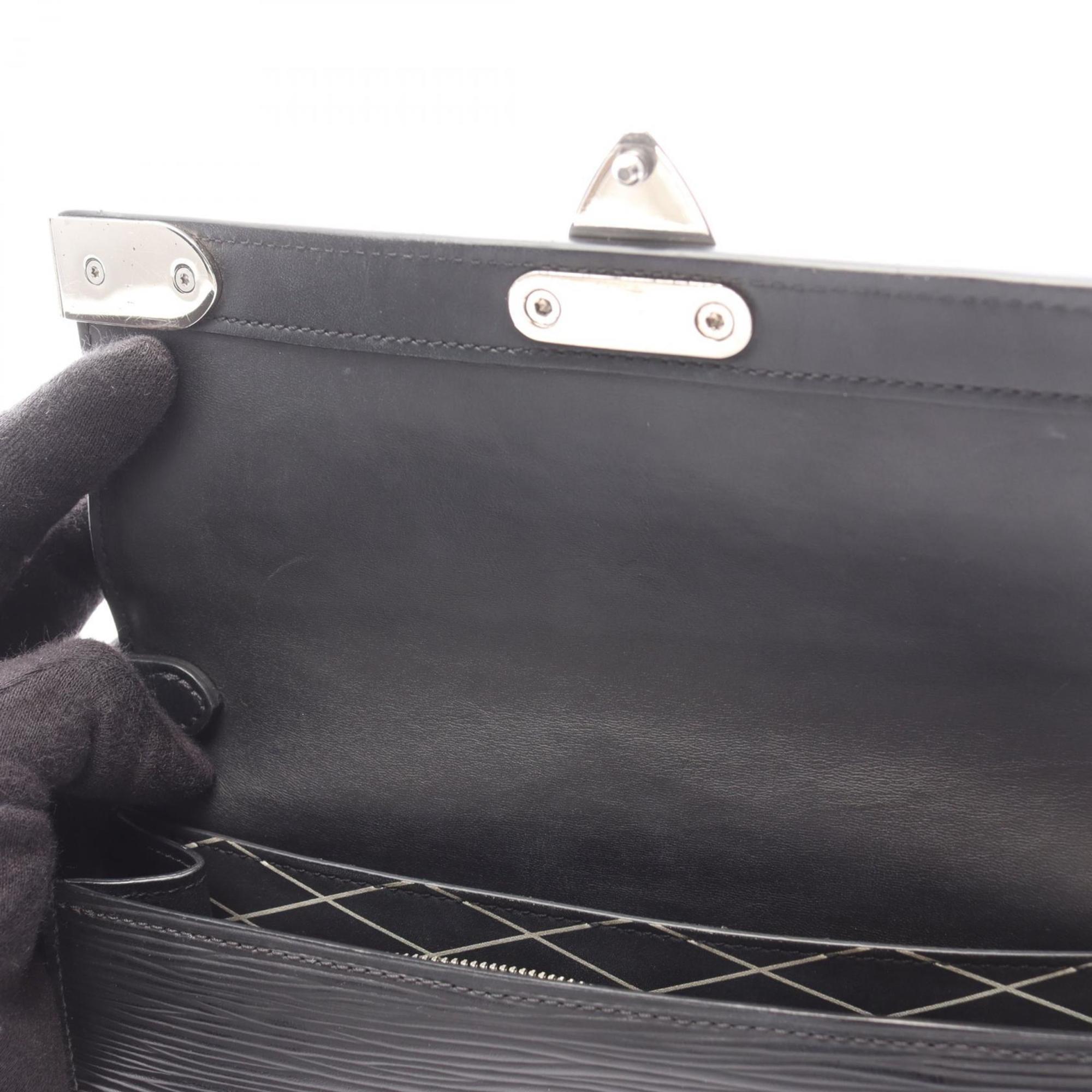 Louis Vuitton Black Noir Epi Leather Shoulder Bag