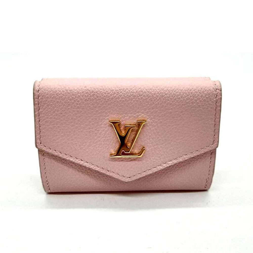 Louis Vuitton Pink Leather Wallet (Tri-Fold)