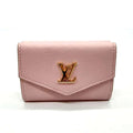 Louis Vuitton Pink Leather Wallet (Tri-Fold)