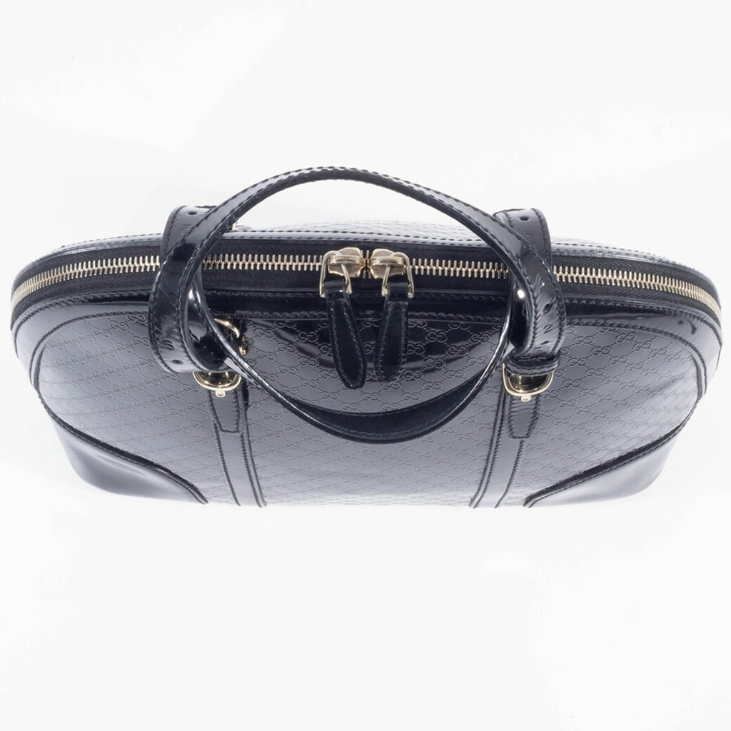 Gucci Black Patent Leather Handbag (Pre-Owned)