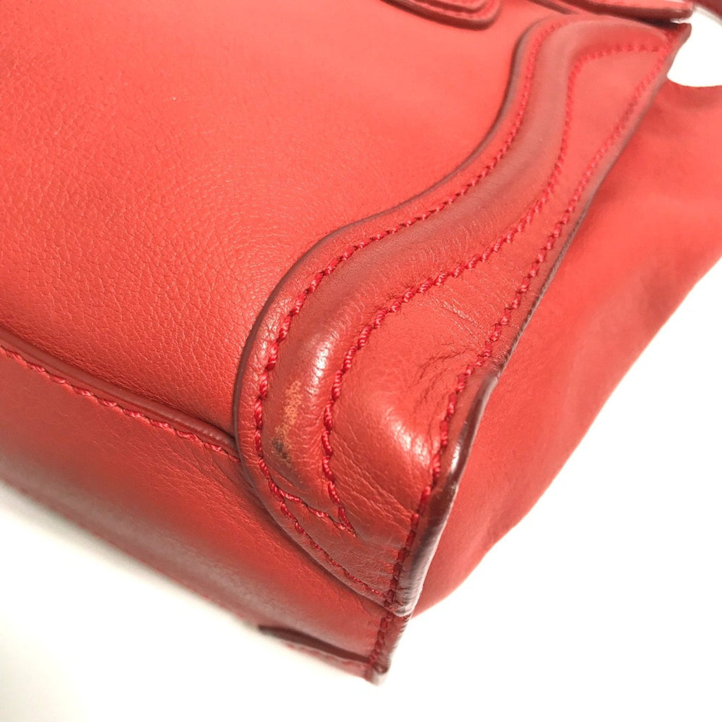Celine Red Leather Handbag