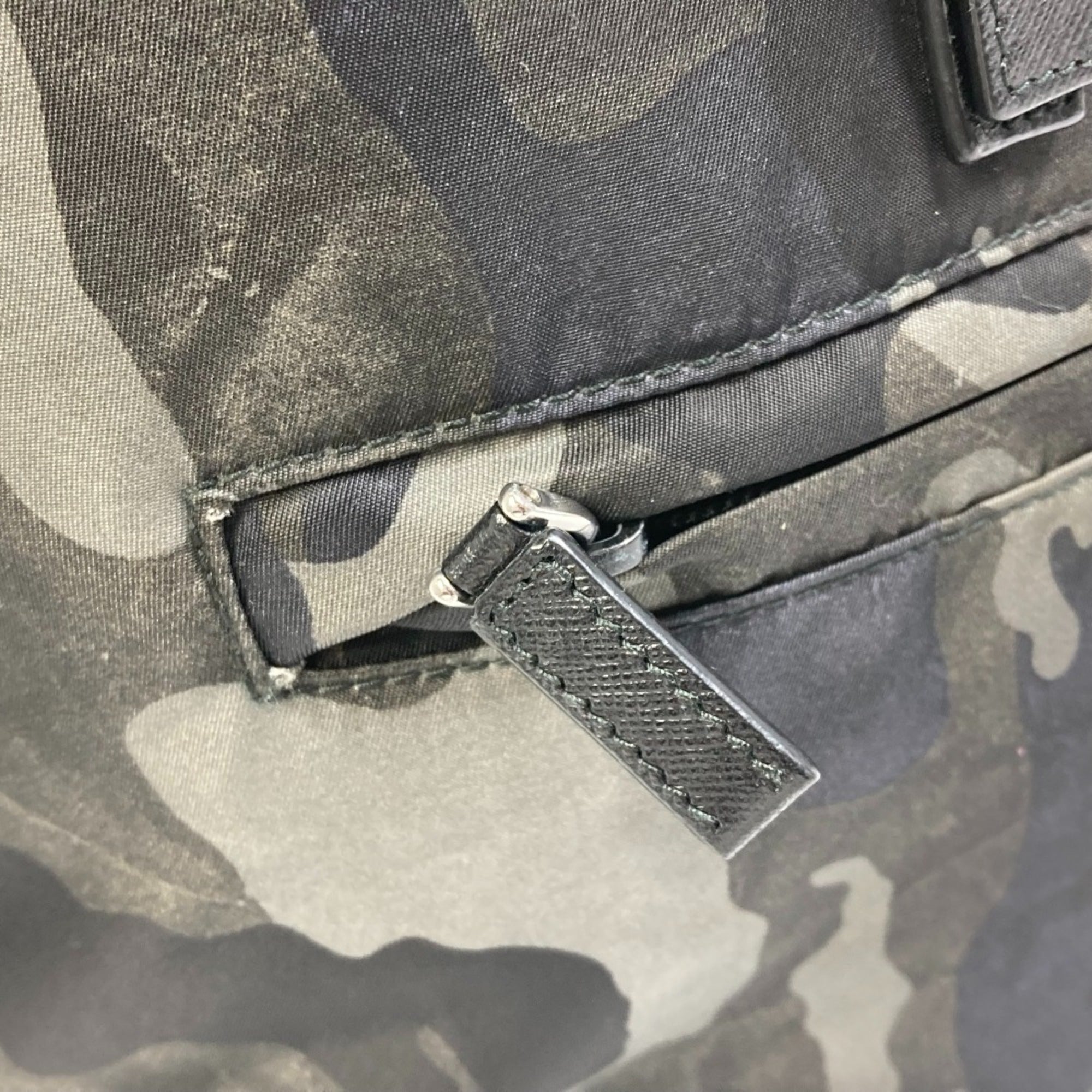Prada Green Cloth Backpack