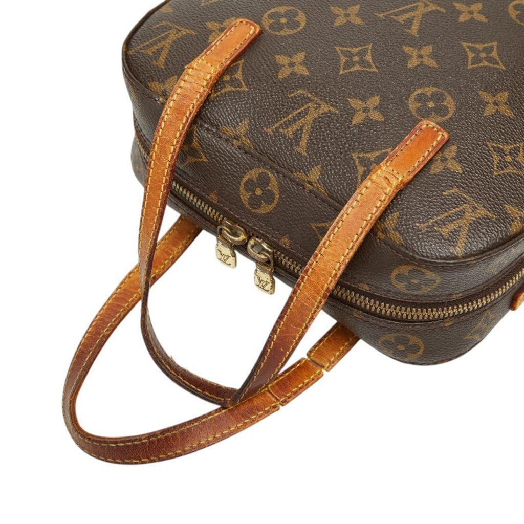 Louis Vuitton Brown Pvc Leather Handbag Shoulder Bag