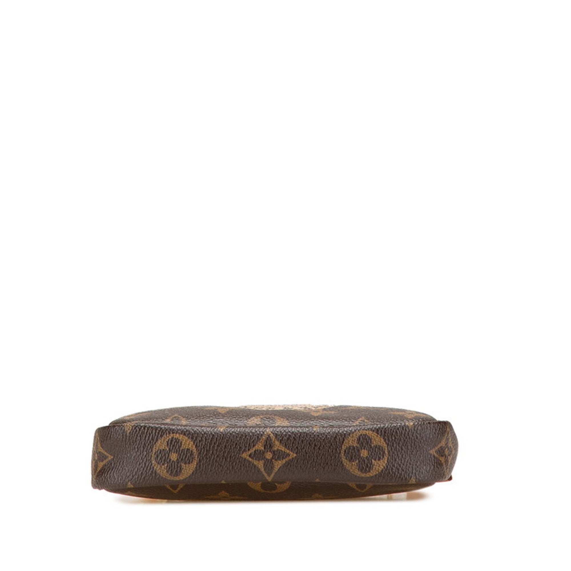 Louis Vuitton Brown Pvc Leather Pochette Pouch