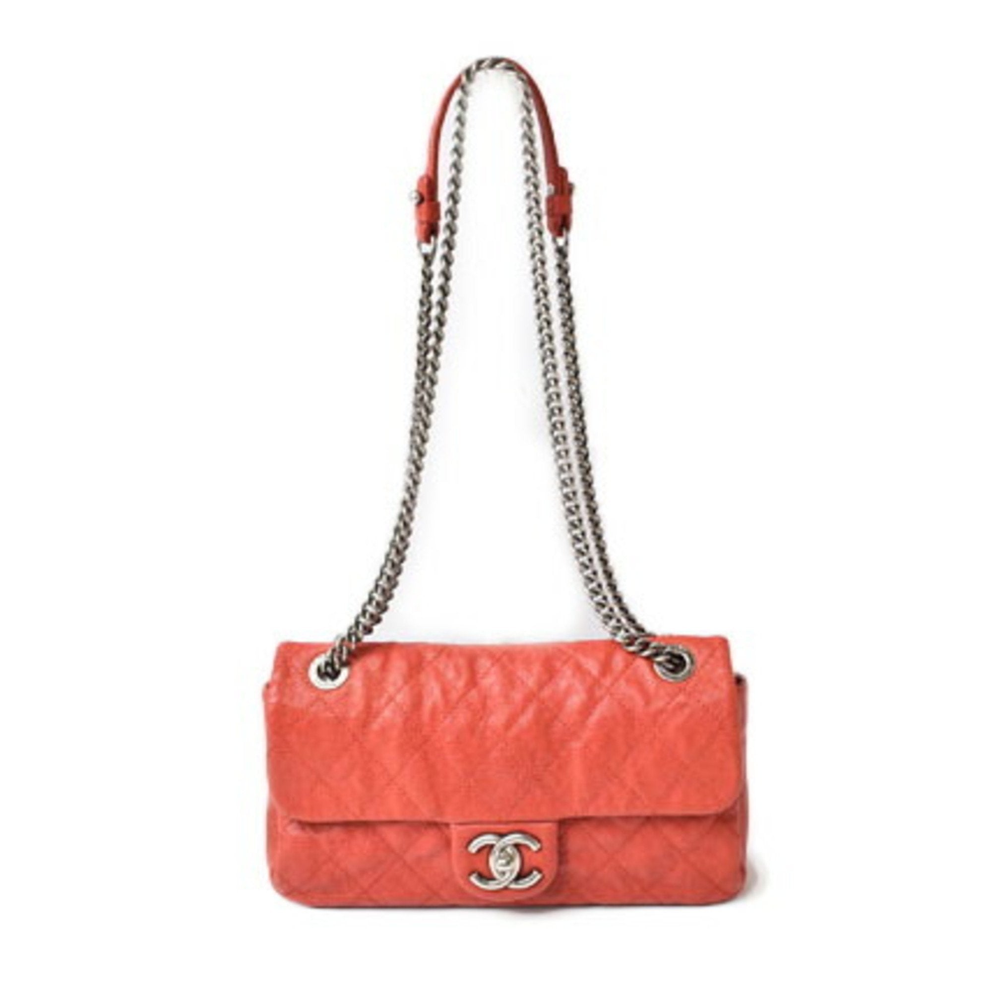 Chanel Red Color Caviar Leather Shoulder Bag