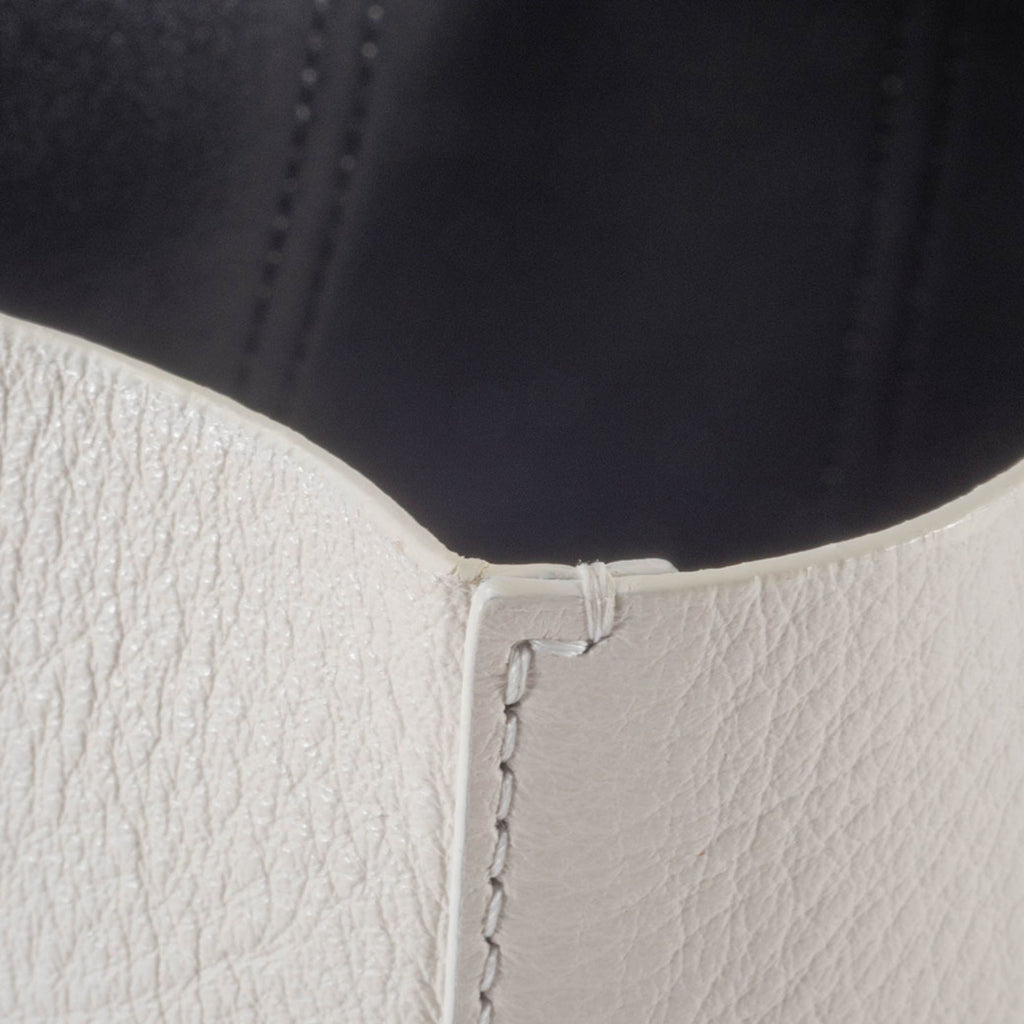 Balenciaga White Leather Shoulder Bag Tote