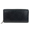 Gucci Black Leather Long Wallet (Bi-Fold) (Pre-Owned)