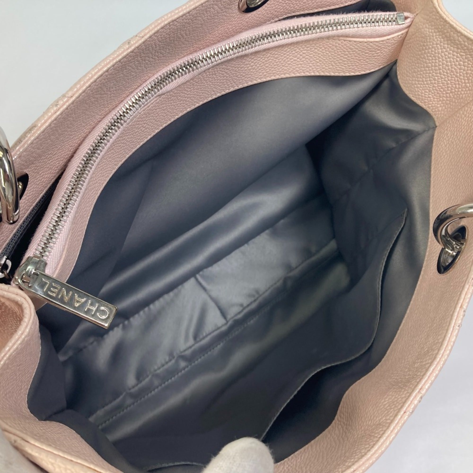Chanel Pink Leather Tote Bag