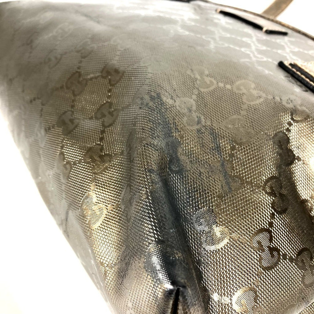 Gucci Metallic Brown Gg Imprimé Shoulder Bag Tote Bag (Pre-Owned)