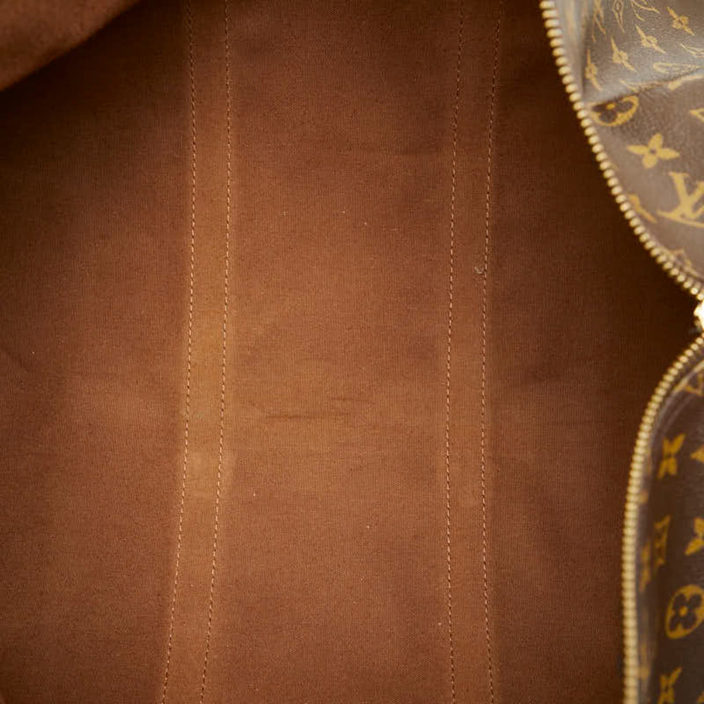 Louis Vuitton Brown Pvc Leather Boston Bag