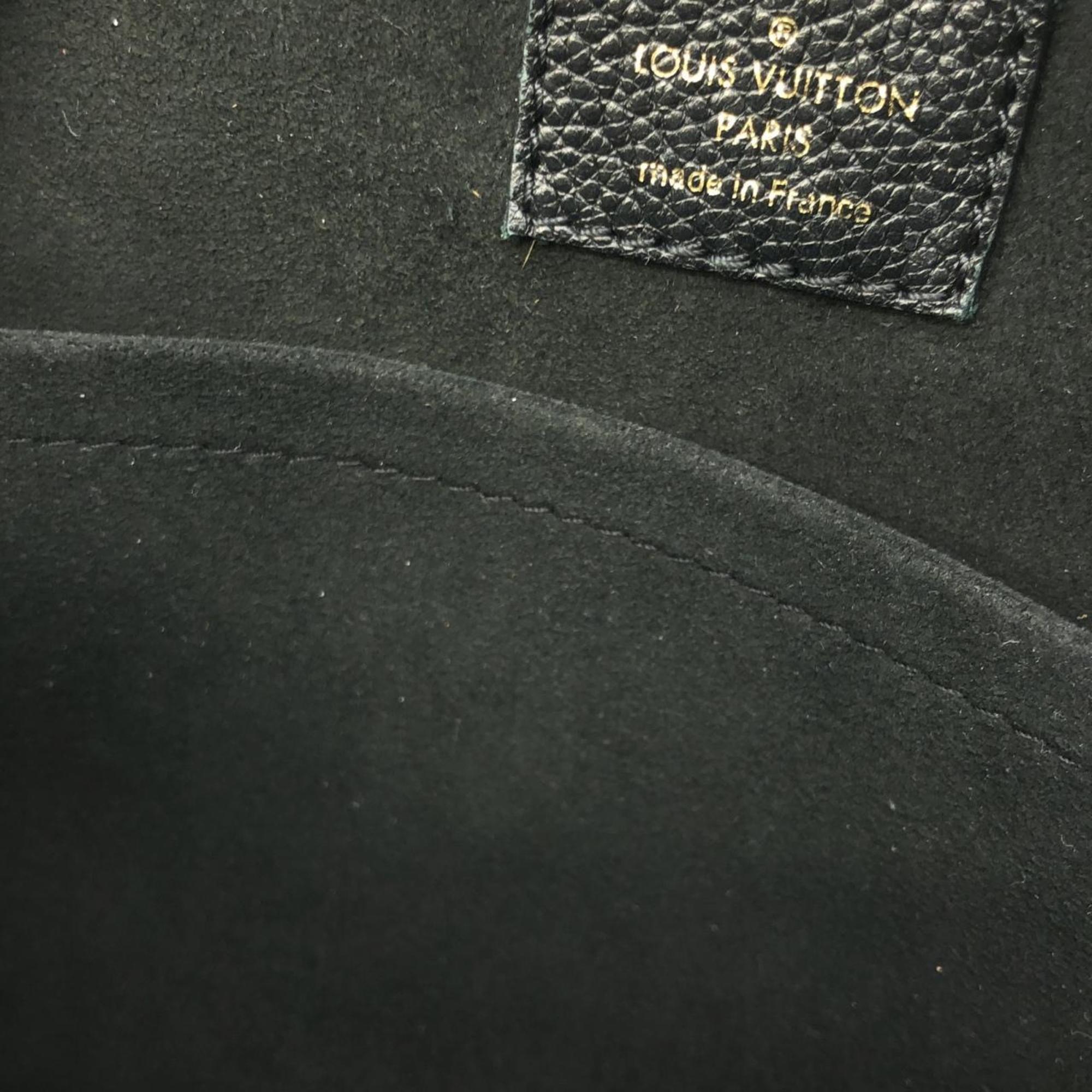 Louis Vuitton Black Leather Shoulder Bag