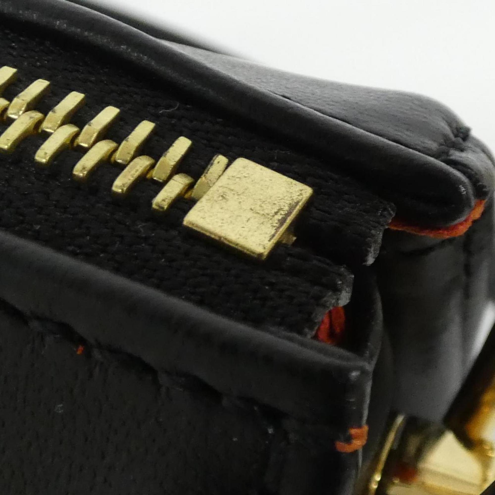 Louis Vuitton Black Leather Shoulder Bag