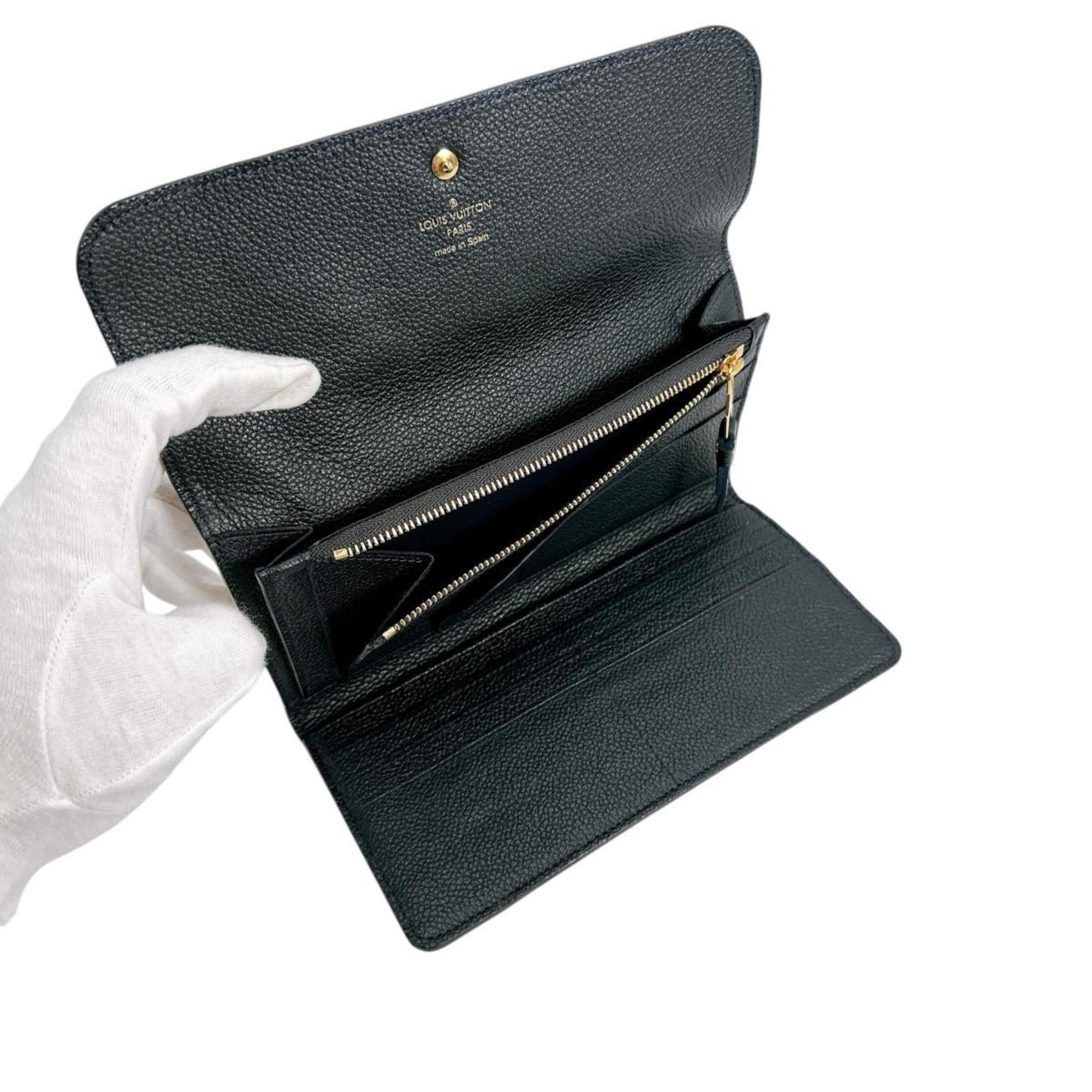 Louis Vuitton Infini Navy Monogram Empreinte Long Wallet (Tri-Fold)