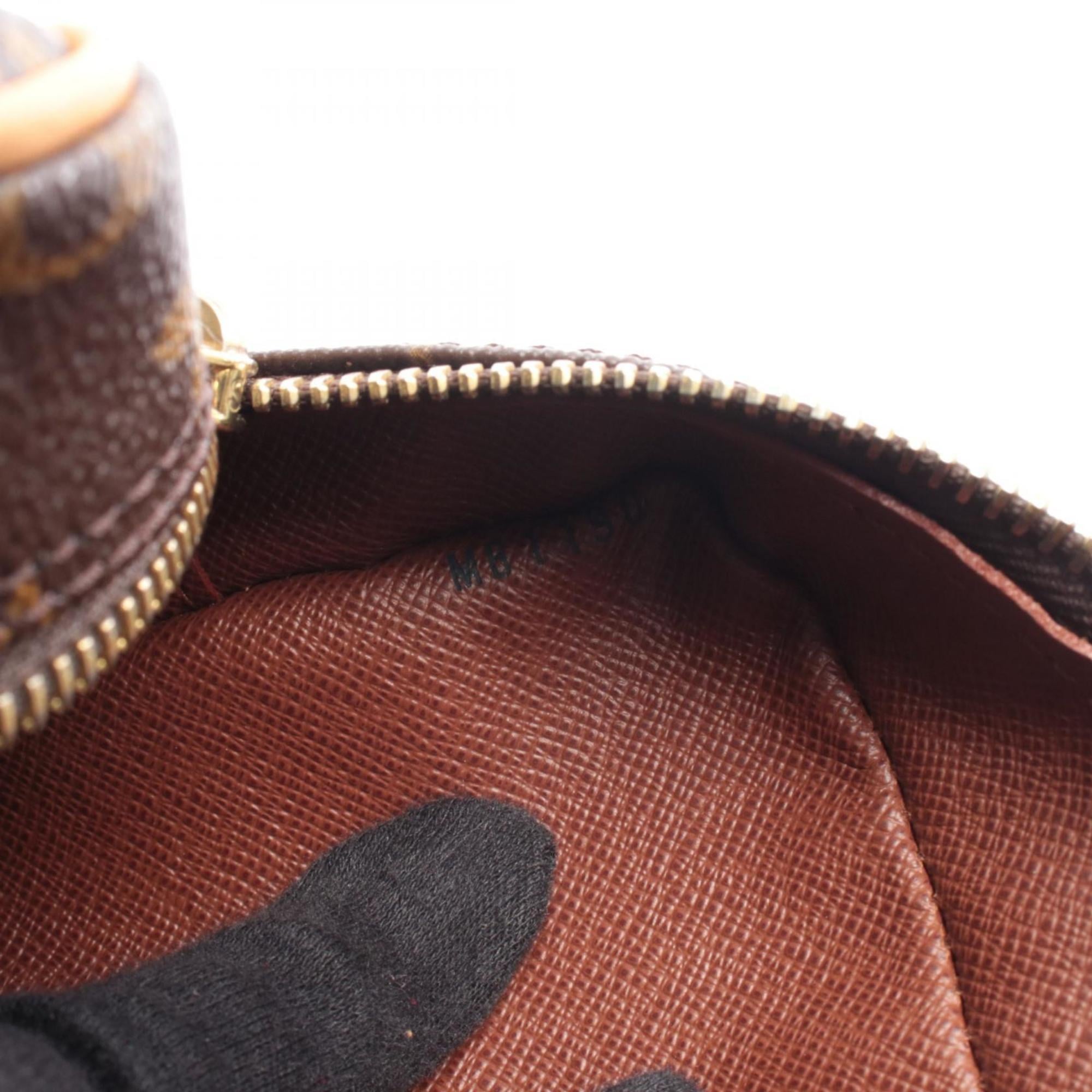 Louis Vuitton Brown Monogram Coated Canvas Leather Handbag Shoulder Bag