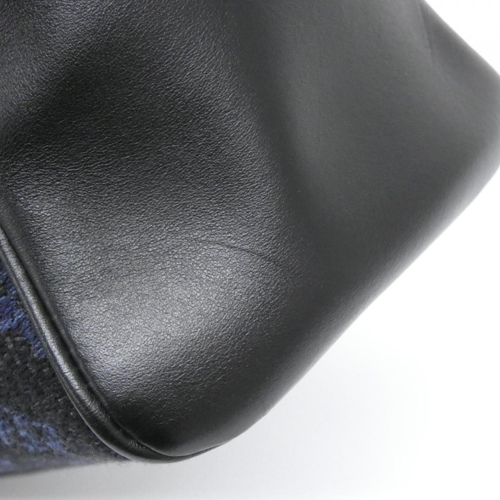 Louis Vuitton Blue Cobalt Jacquard Leather Handbag