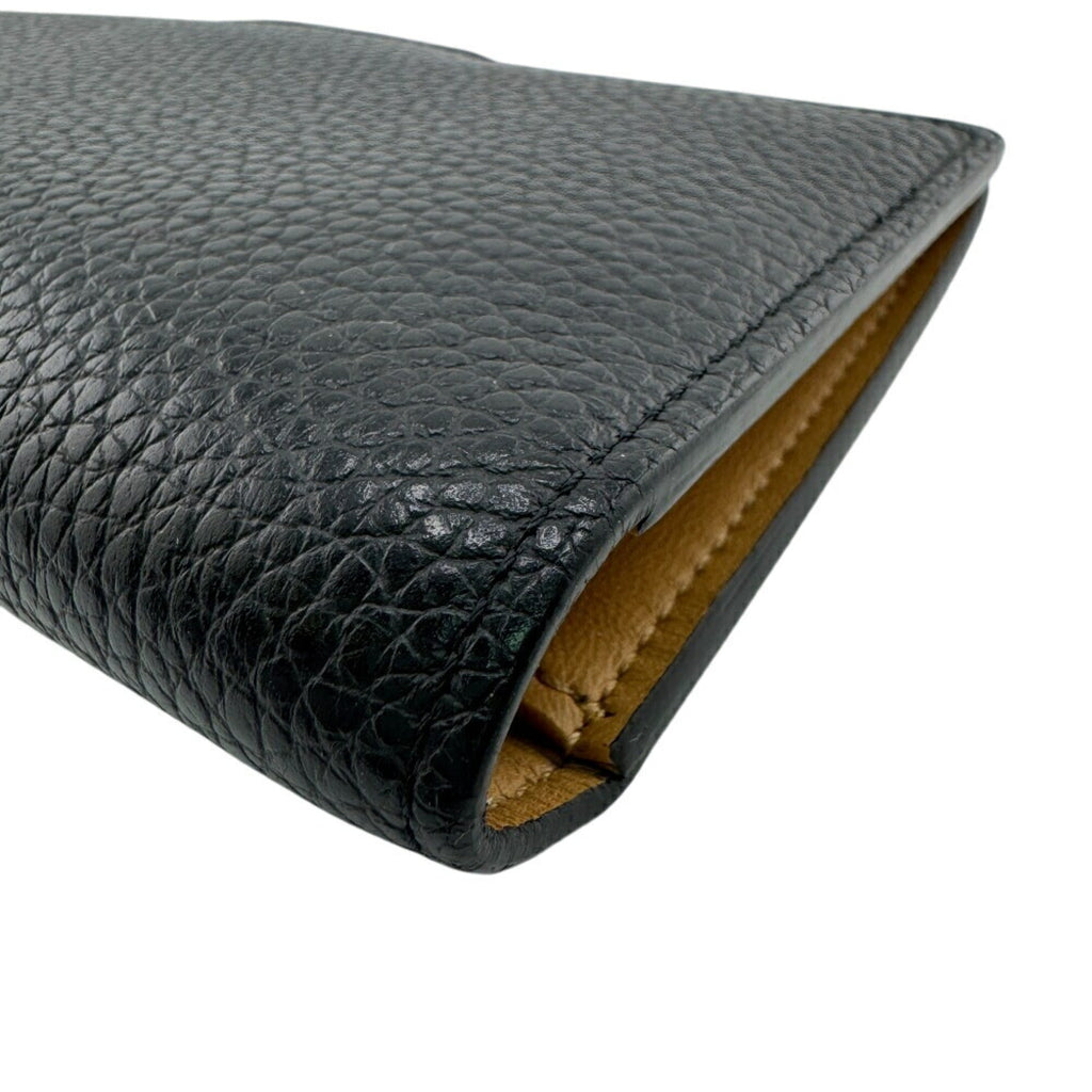 Louis Vuitton Black Leather Long Wallet