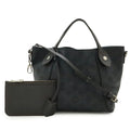 Louis Vuitton Black Noir Mahina Leather Handbag Pouch Shoulder Bag