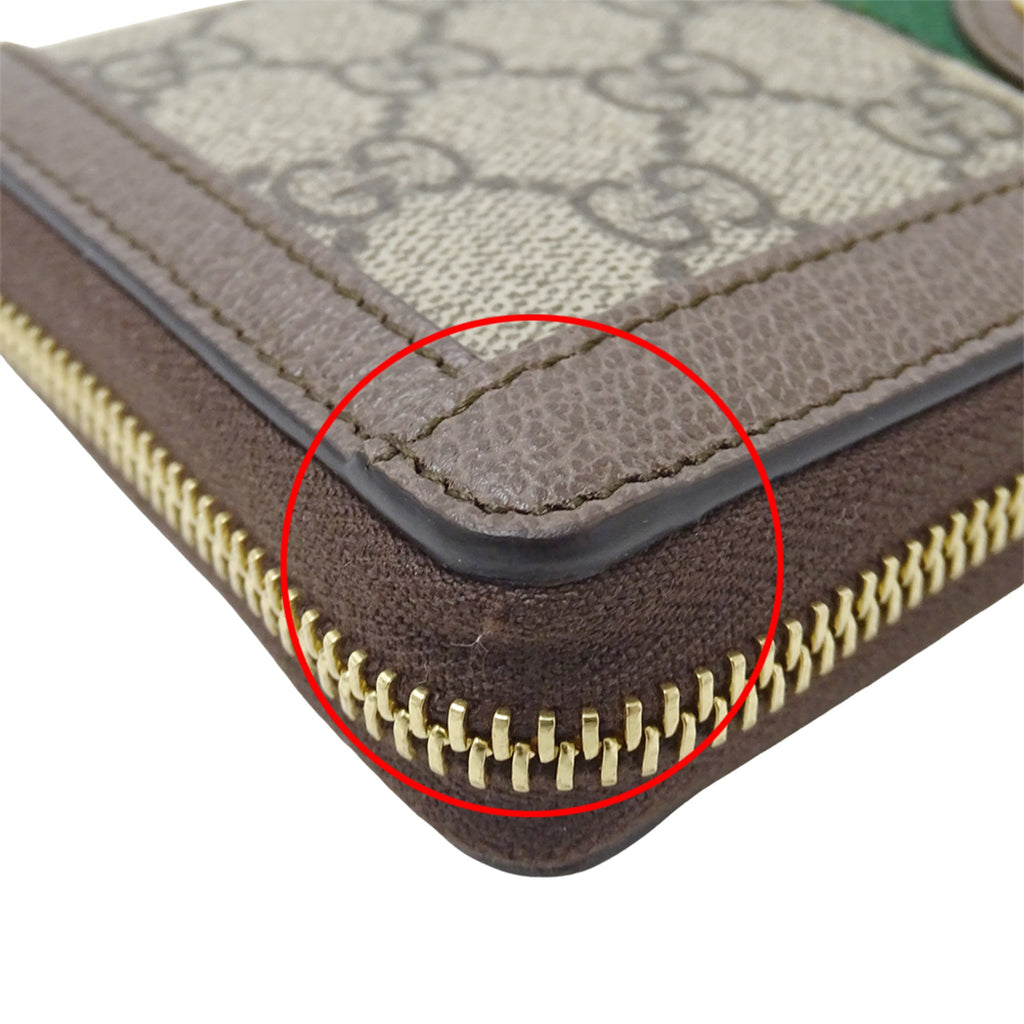 Gucci Beige Brown Gg Supreme Canvas Long Wallet (Bi-Fold) (Pre-Owned)
