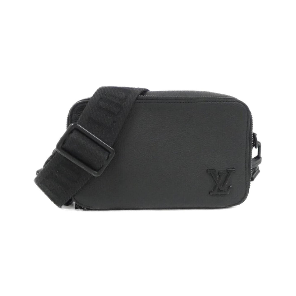 Louis Vuitton Black Leather Shoulder Bag