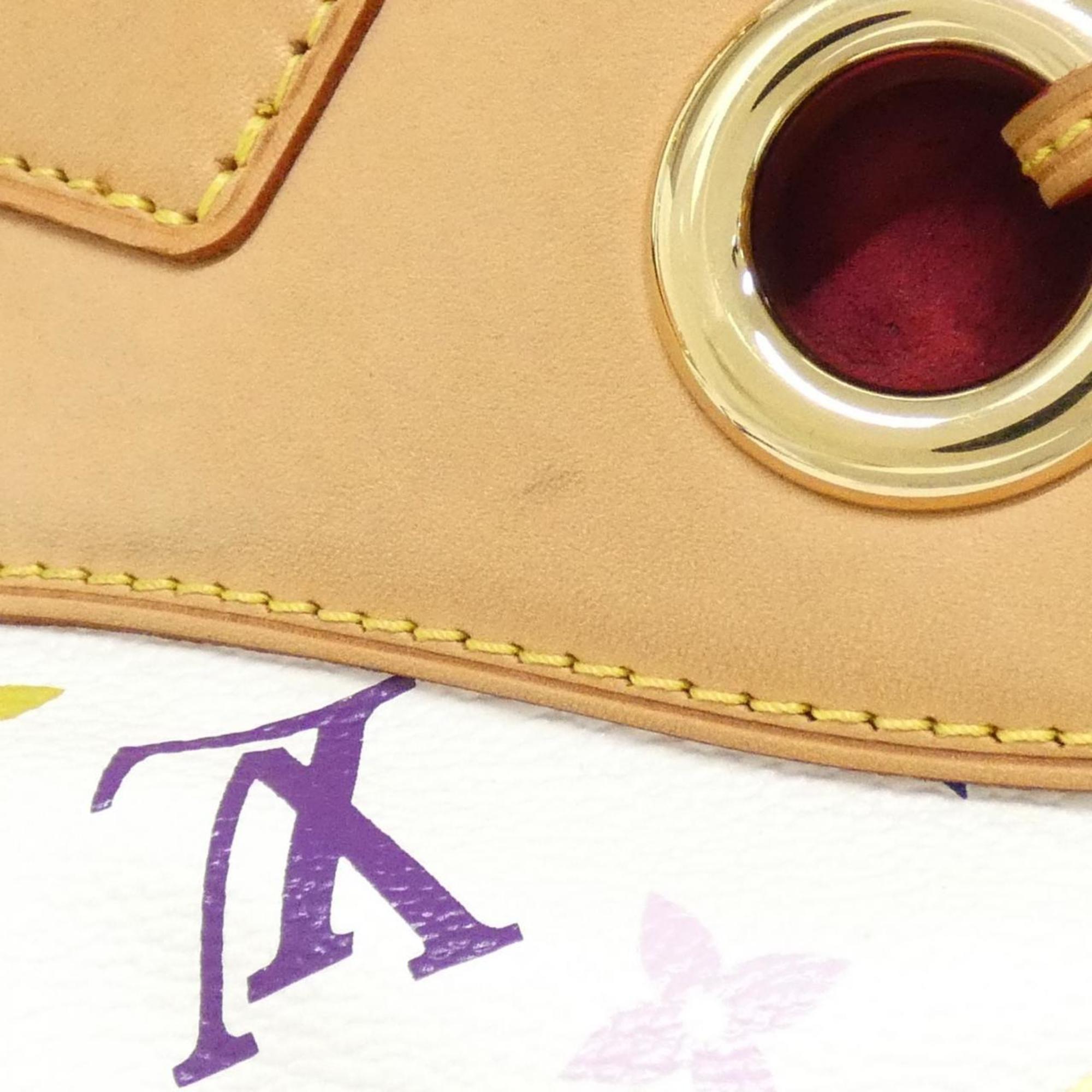 Louis Vuitton White Coated Canvas Shoulder Bag