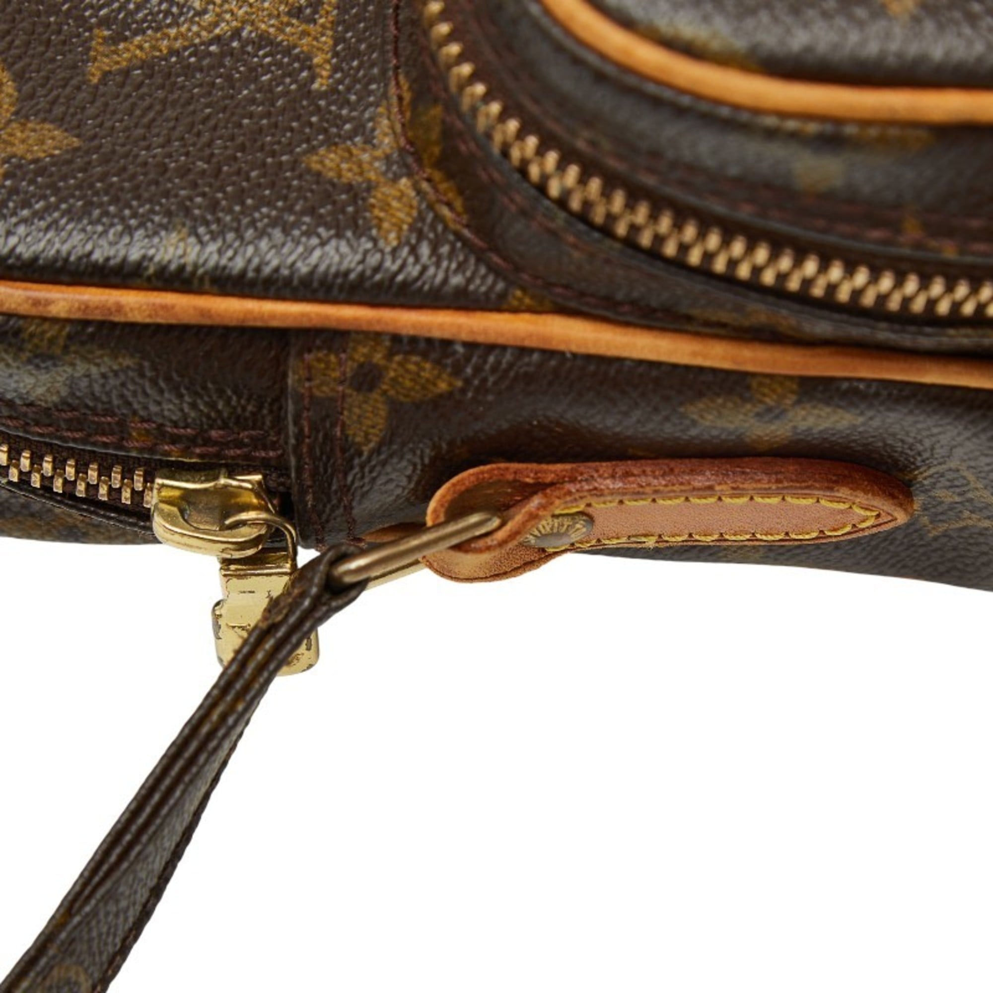 Louis Vuitton Brown Pvc Leather Shoulder Bag