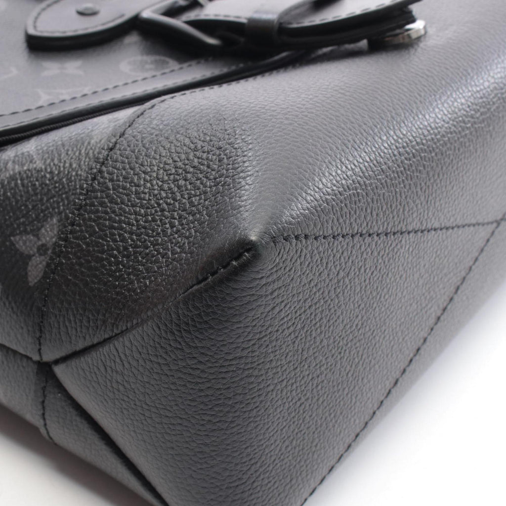 Louis Vuitton Black Coated Canvas Leather Handbag Shoulder Bag