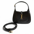 Gucci Black Leather Handbag Shoulder Bag (Pre-Owned)