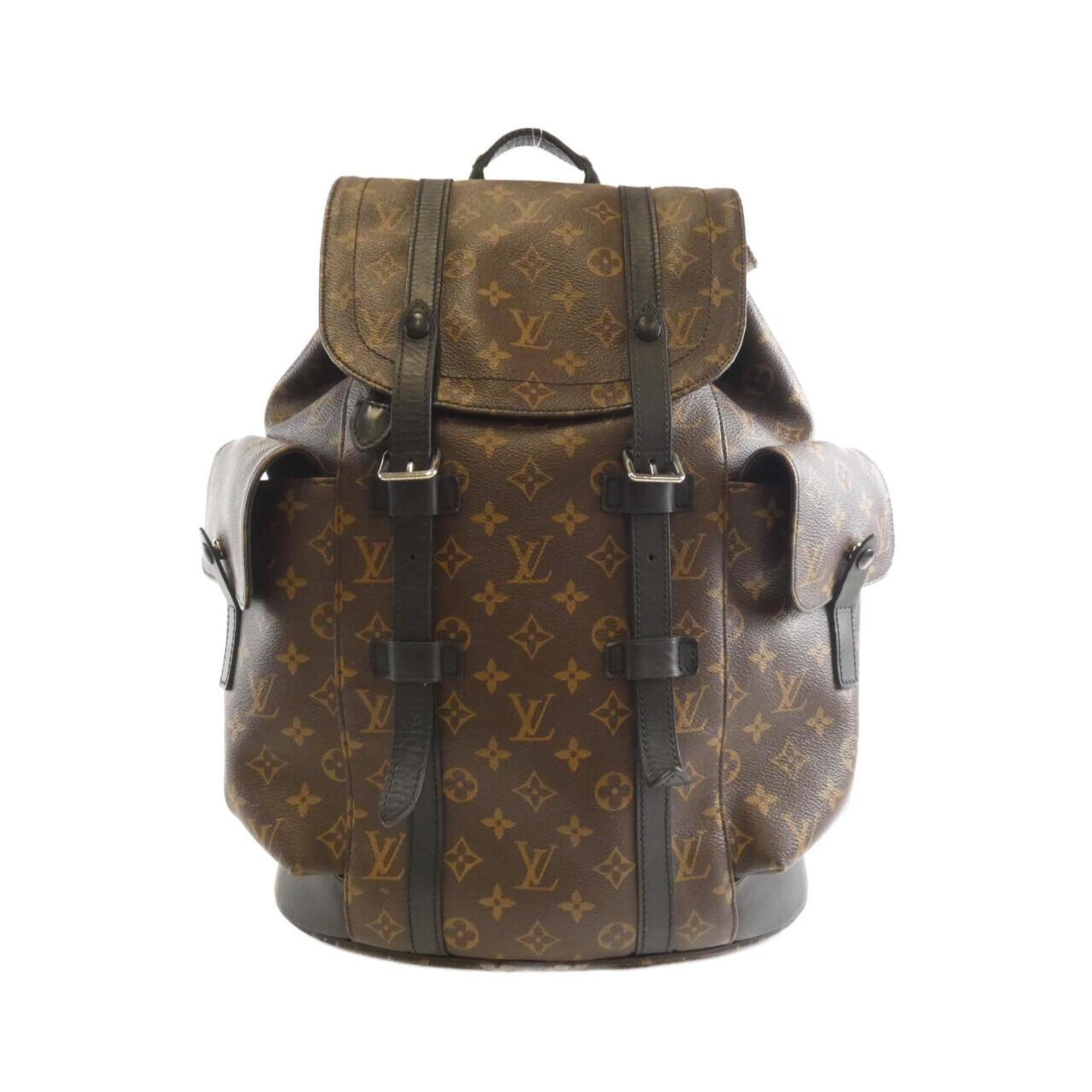 Louis Vuitton Brown Coated Canvas Backpack
