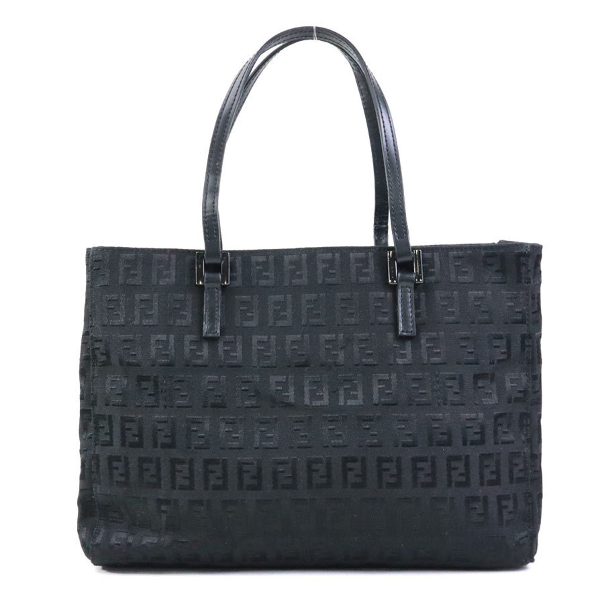 Fendi Black Nylon Canvas Handbag
