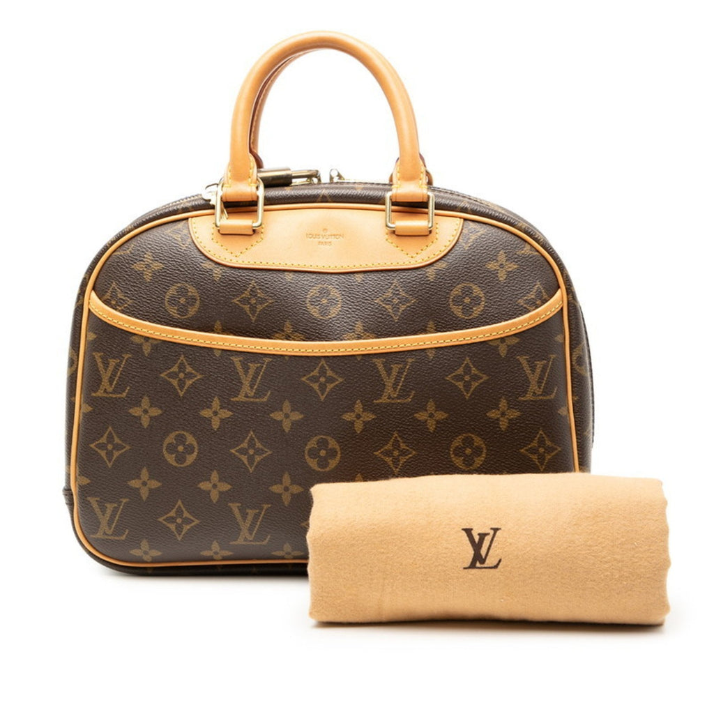Louis Vuitton Brown Pvc Leather Handbag