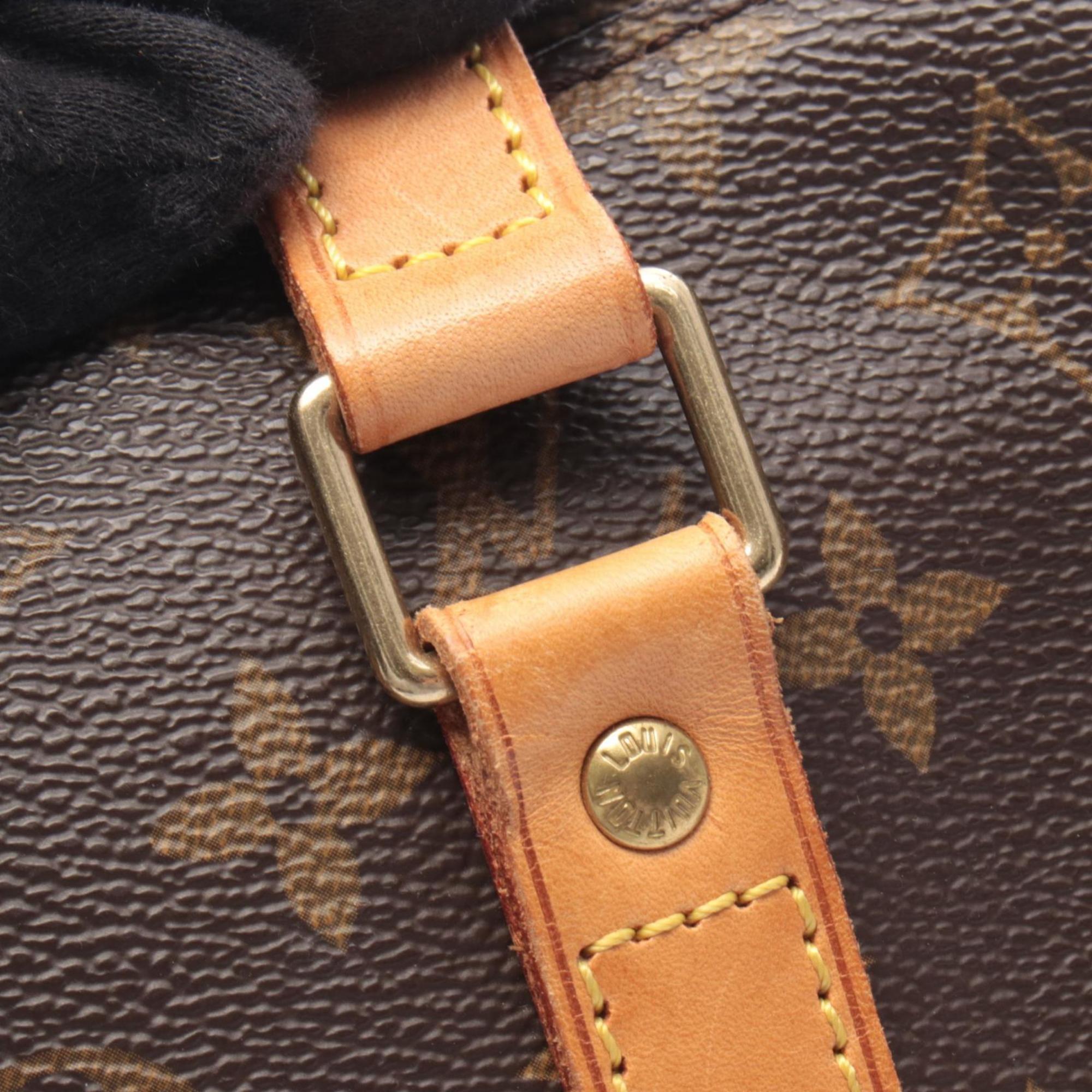 Louis Vuitton Brown Monogram Coated Canvas Leather Handbag Shoulder Bag