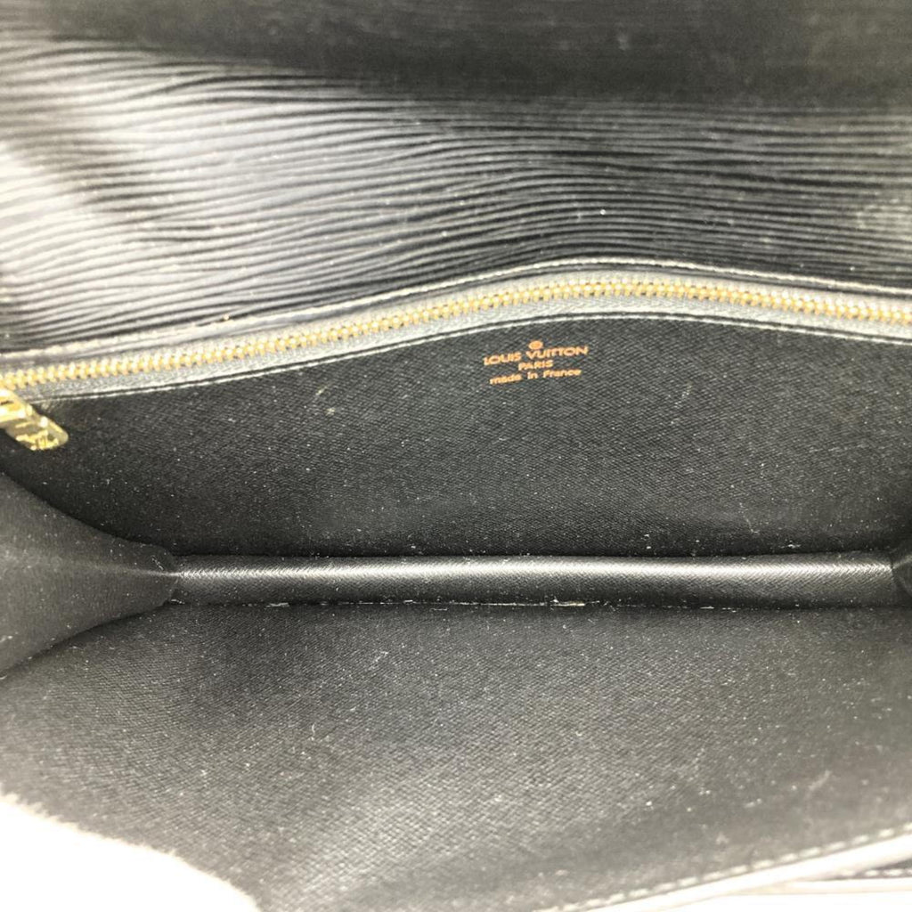Louis Vuitton Black Noir Epi Leather Clutch Bag
