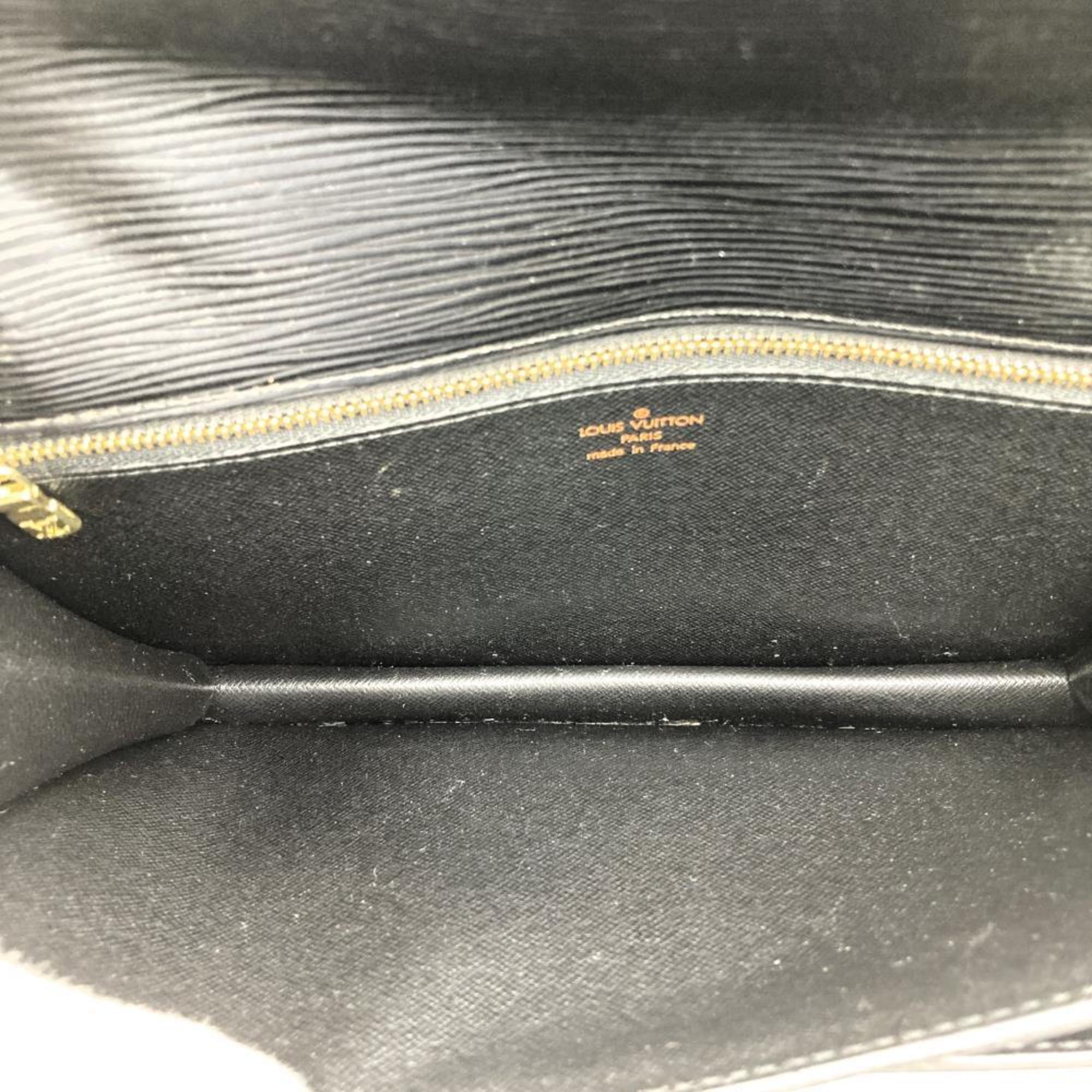 Louis Vuitton Black Noir Epi Leather Clutch Bag