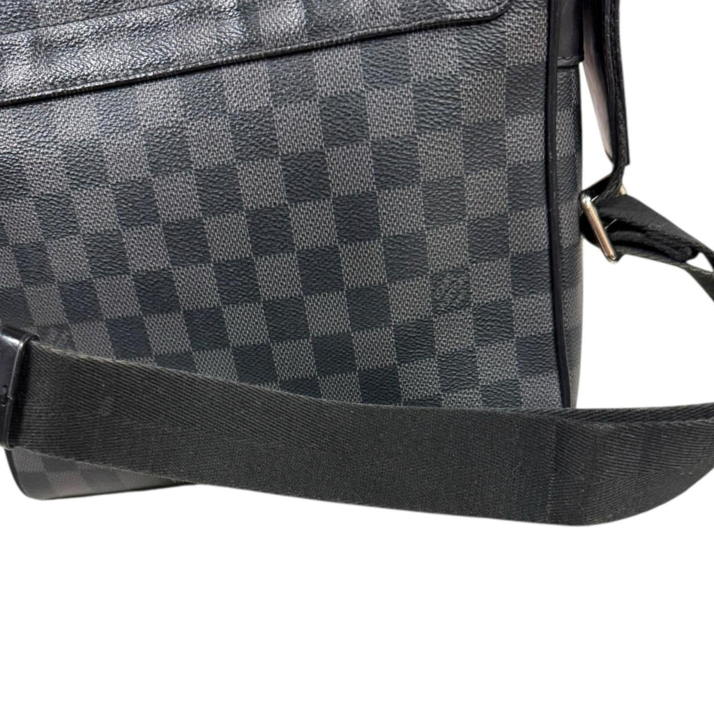 Louis Vuitton Black Gray Or Damier Graphite Shoulder Bag