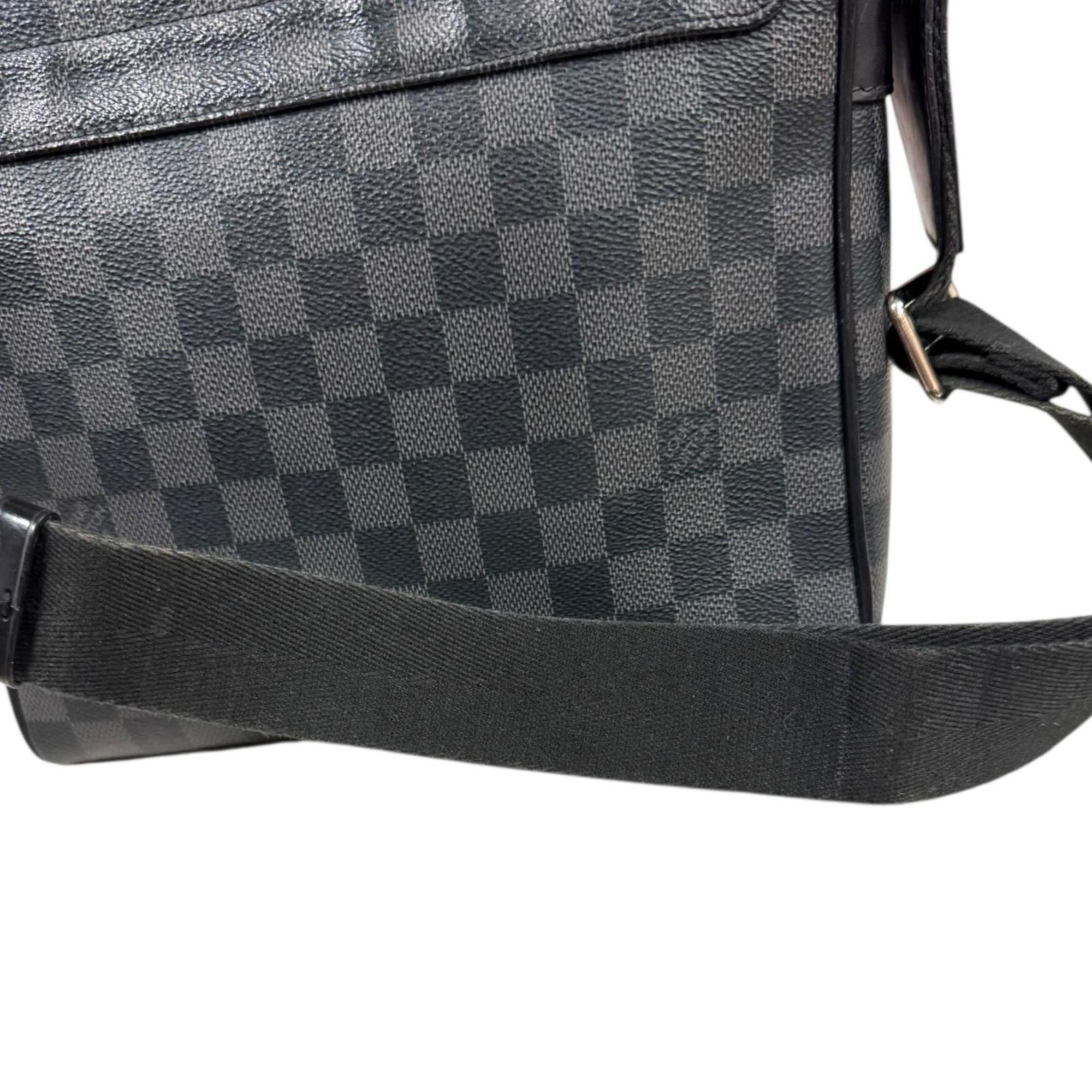 Louis Vuitton Black Gray Or Damier Graphite Shoulder Bag