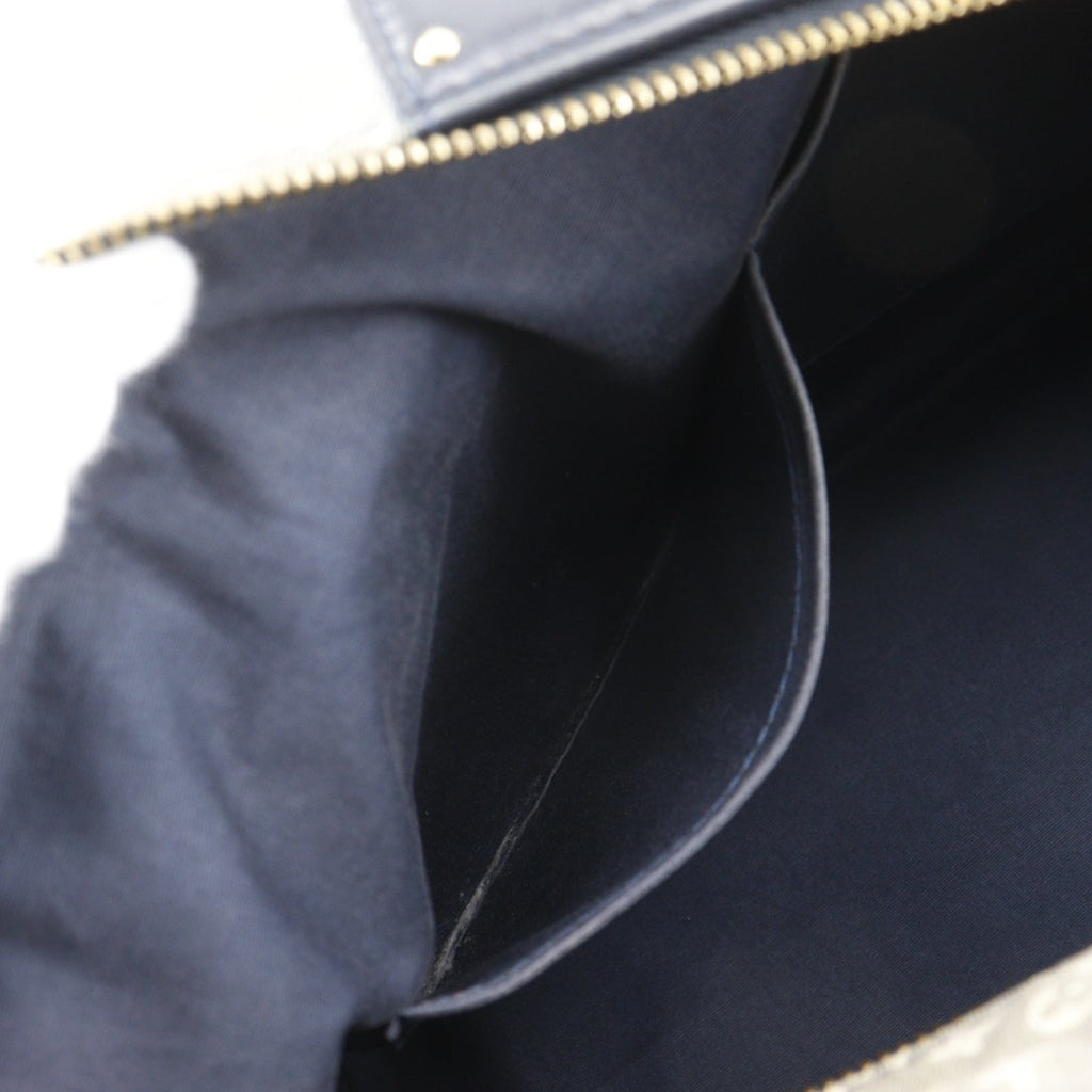 Louis Vuitton Gray Navy Canvas Shoulder Bag Tote Bag