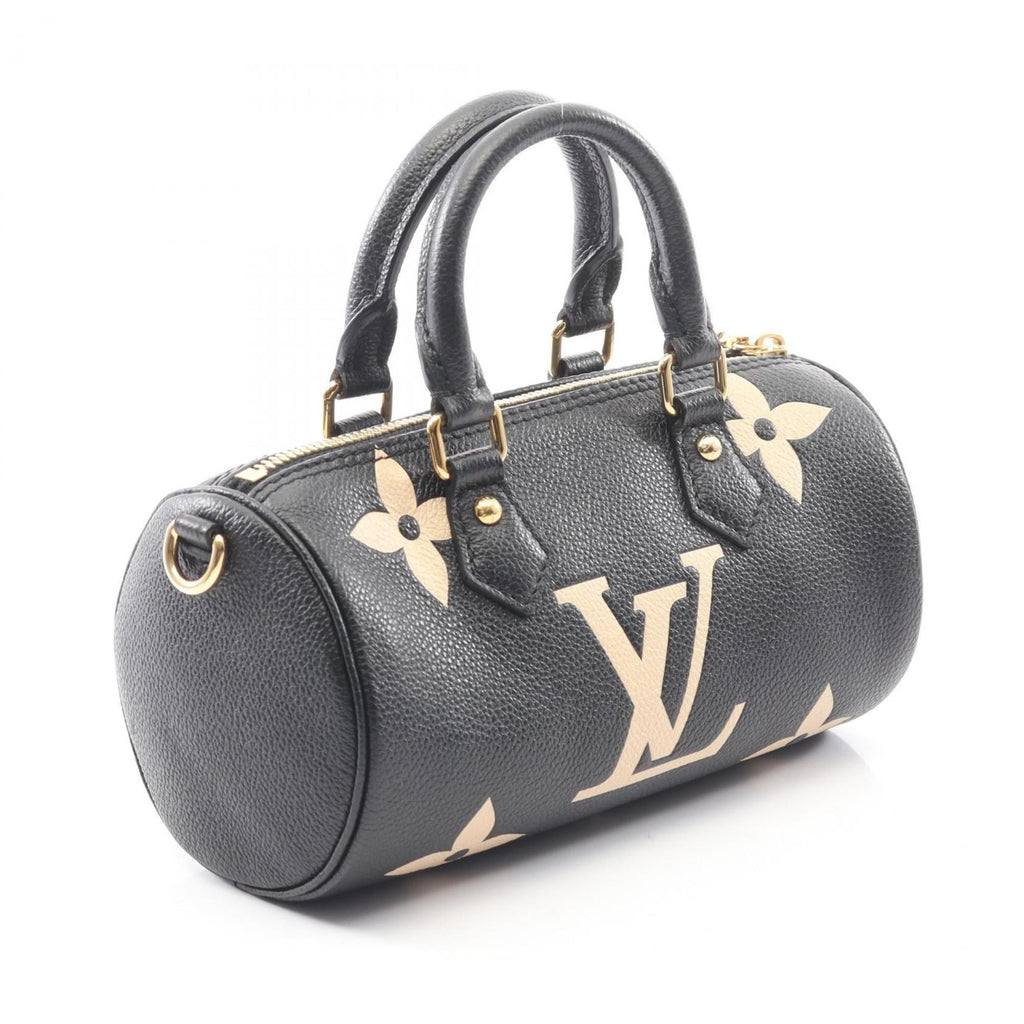 Louis Vuitton Beige Black Monogram Empreinte Handbag