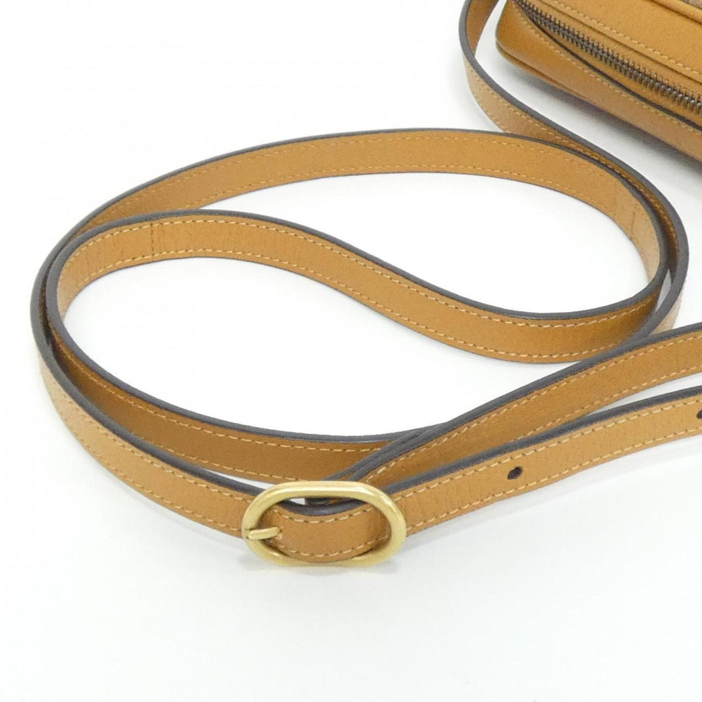Gucci Beige Light Brown Gg Supreme Canvas Leather Shoulder Bag (Pre-Owned)