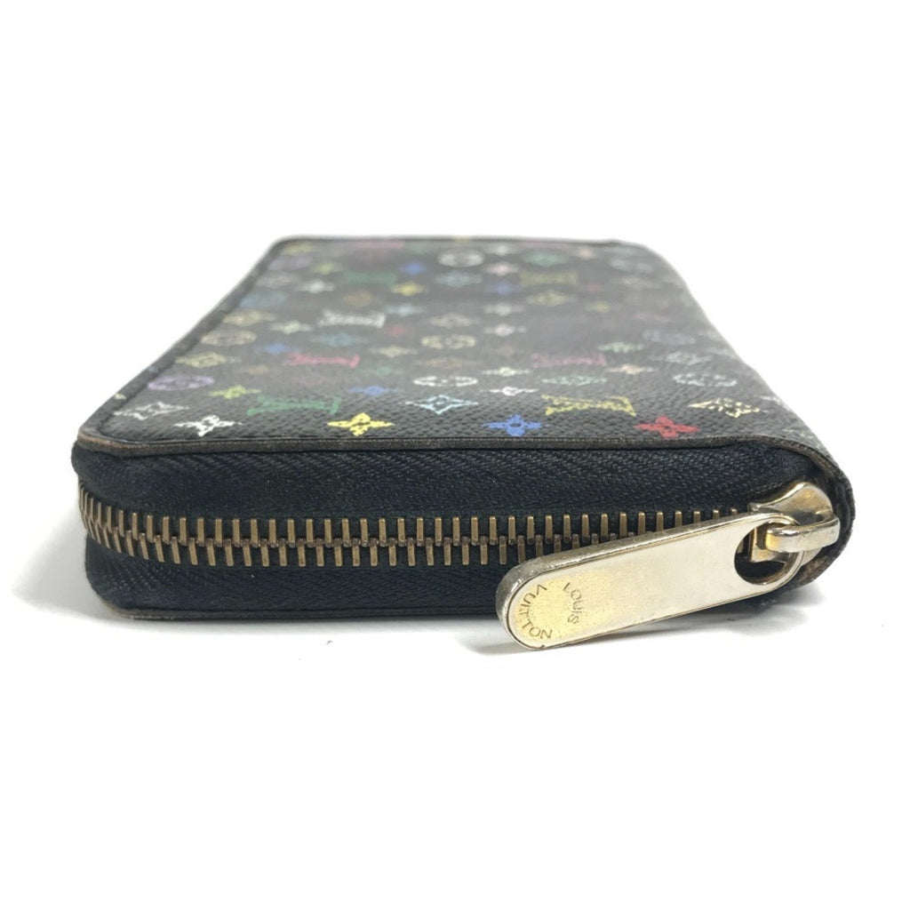 Louis Vuitton Black Multi-Color Noir Monogram Multicolore Canvas Long Wallet