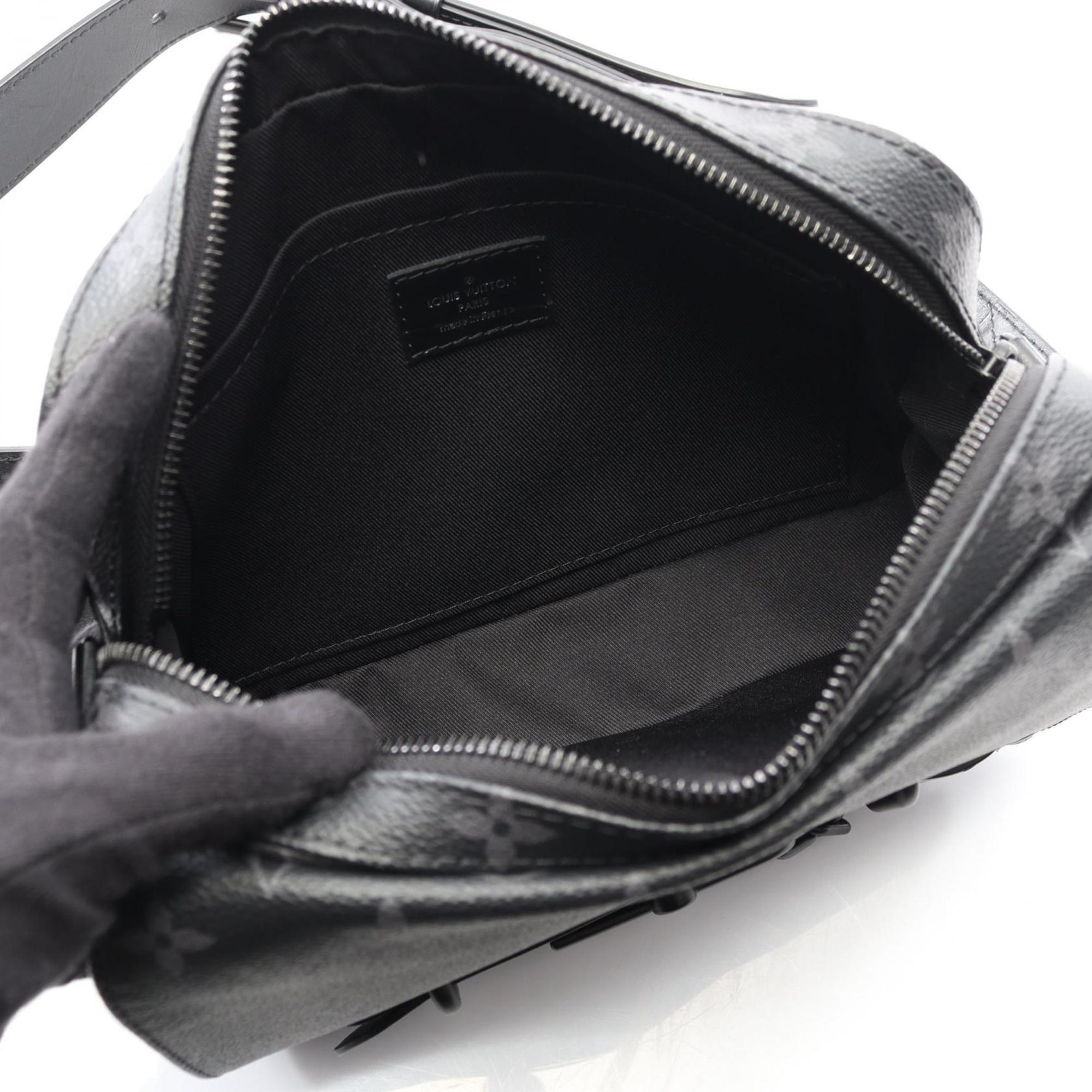Louis Vuitton Gray Coated Canvas Monogram Eclipse Pvc Leather Shoulder Bag