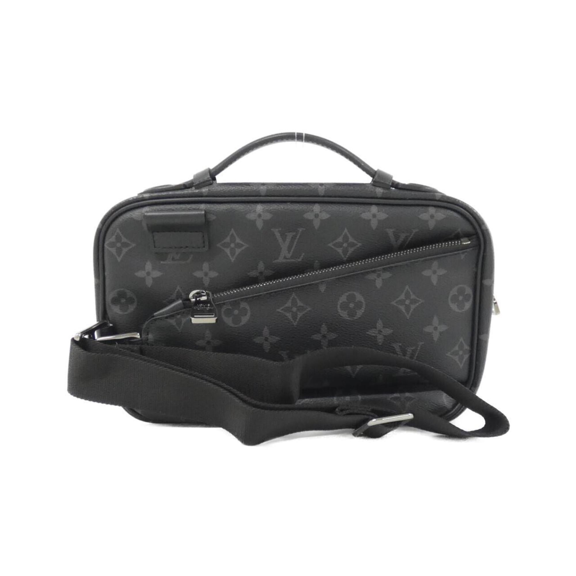 Louis Vuitton Black Coated Canvas Shoulder Bag