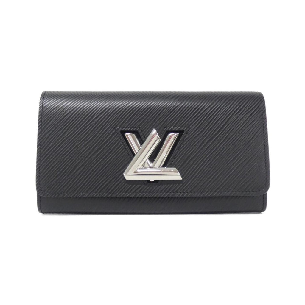 Louis Vuitton Black Leather Long Wallet