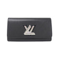 Louis Vuitton Black Leather Long Wallet