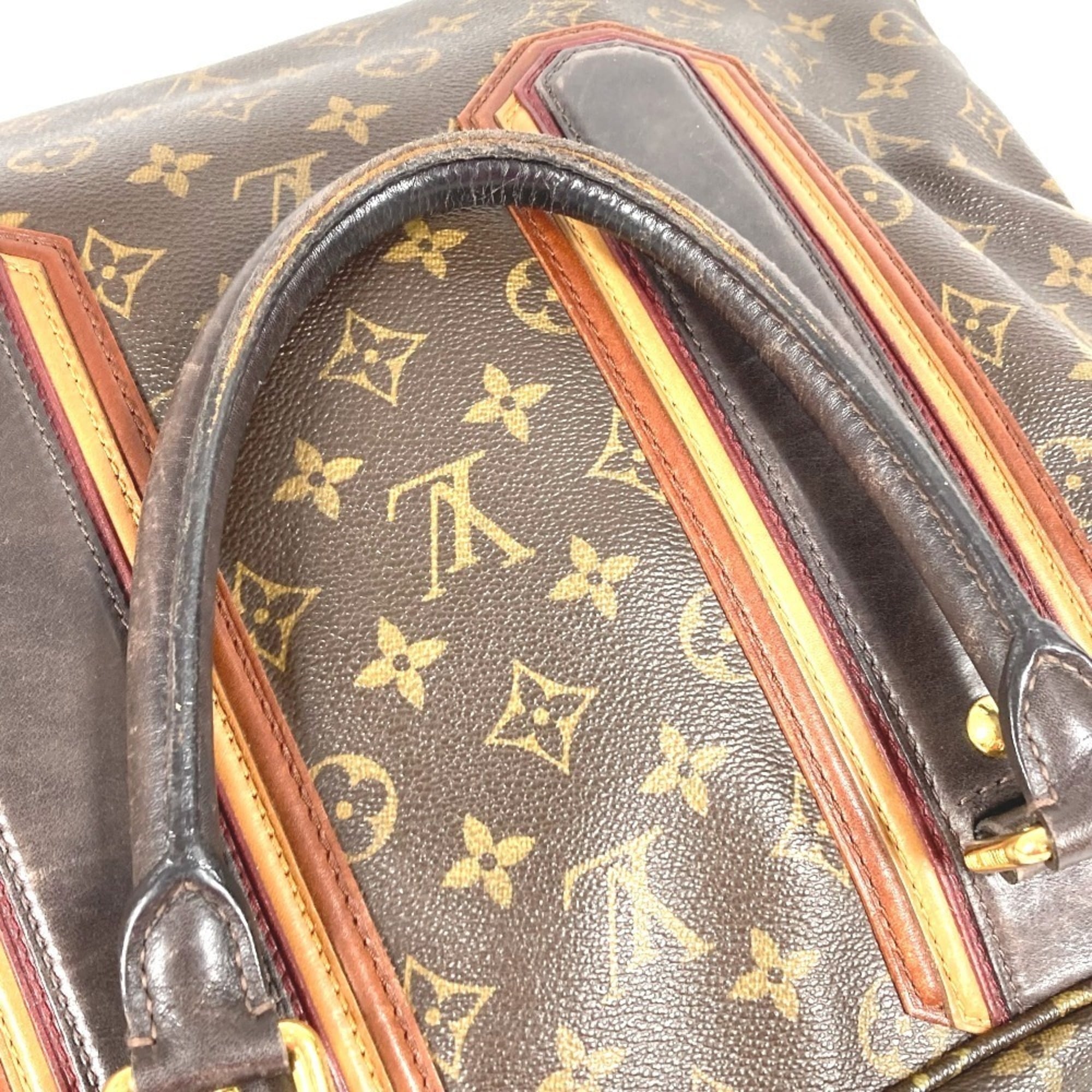 Louis Vuitton Brown Lv Charcoal Monogram Monogram Boston Bag Handbag